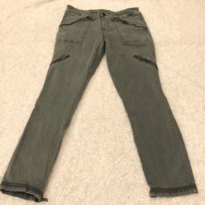 Sz 27 Blank NYC Olive Cargo Pants and Zippers